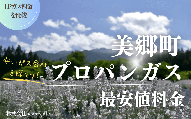 秋田県美郷町のプロパンガス平均価格と最安値料金