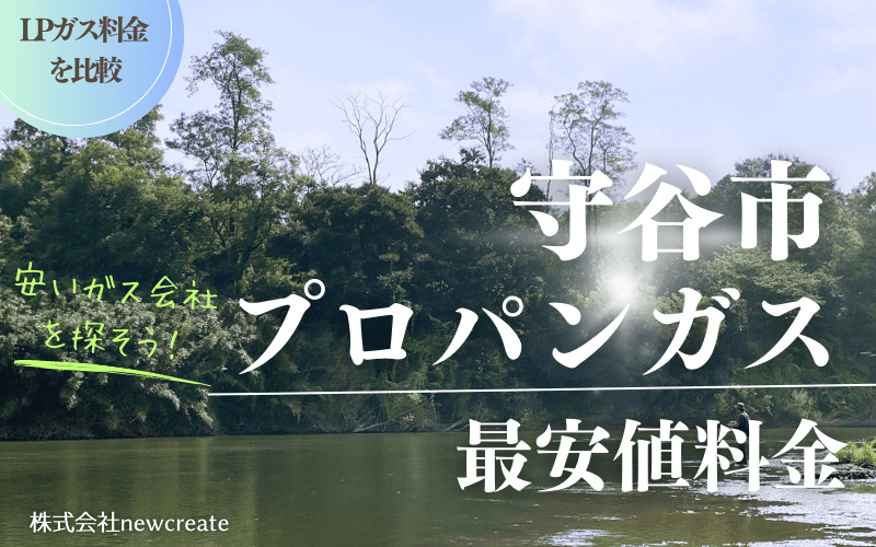 守谷市のプロパンガス平均価格と最安値料金
