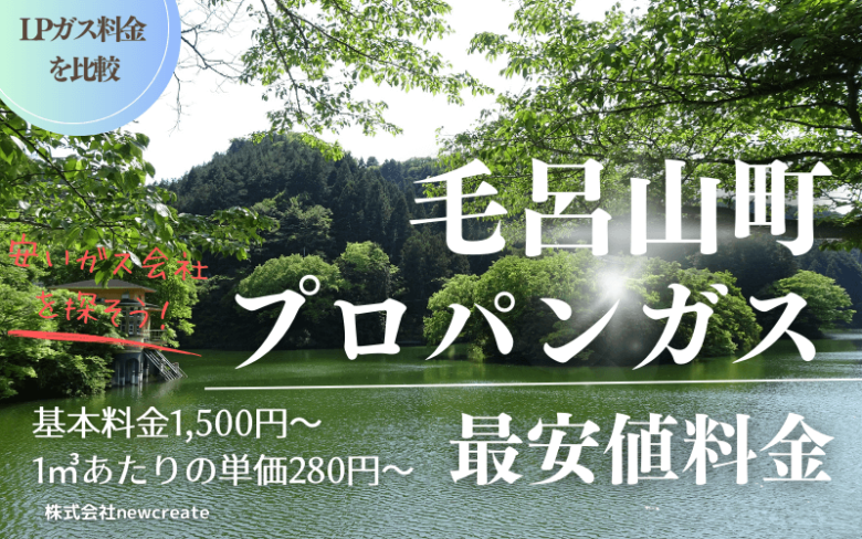 毛呂山町のプロパンガス平均価格と最安値料金