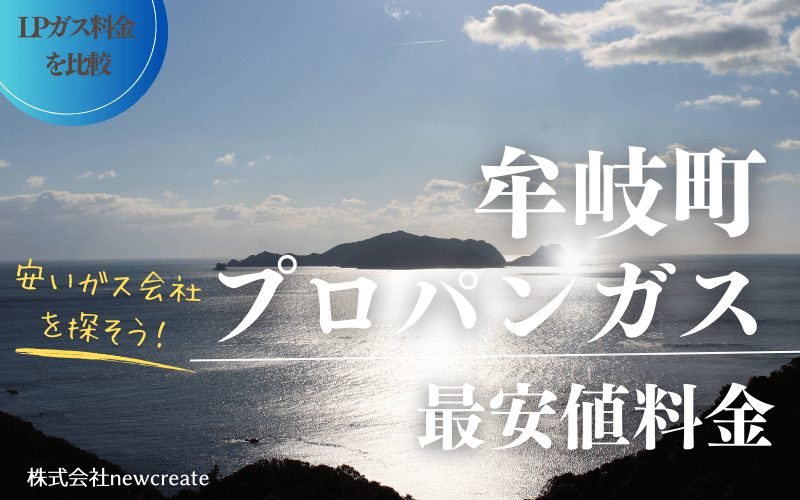 牟岐町のプロパンガス料金