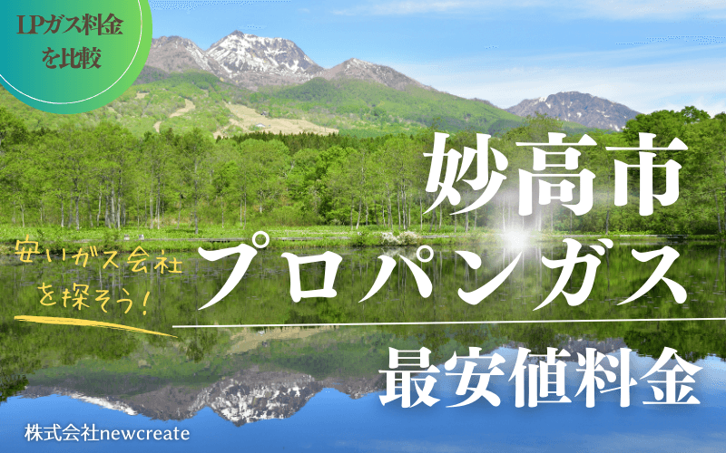 妙高市のプロパンガス平均価格と最安値料金
