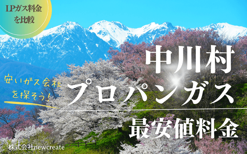 長野県中川村のプロパンガス平均価格と最安値料金
