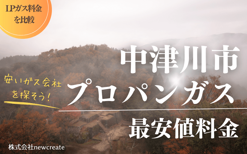 中津川市のプロパンガス平均価格と最安値料金