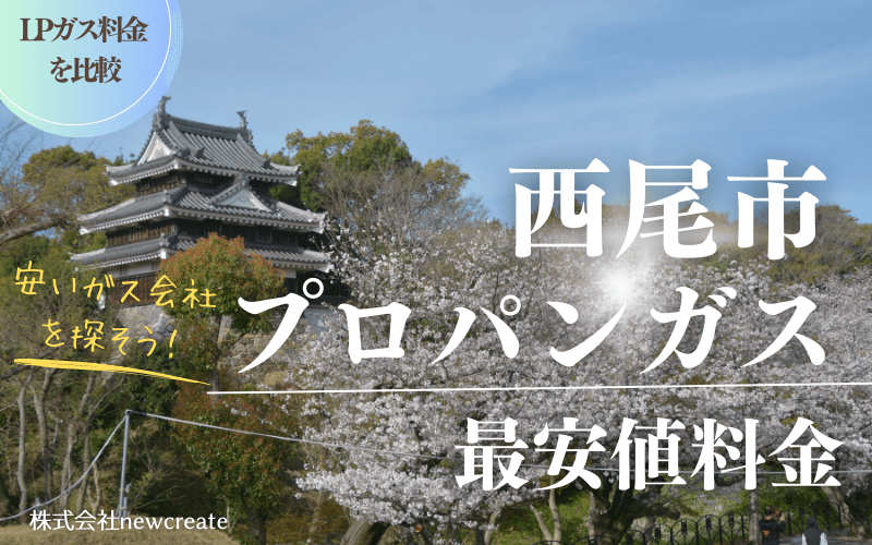 西尾市のプロパンガス平均価格と最安値料金