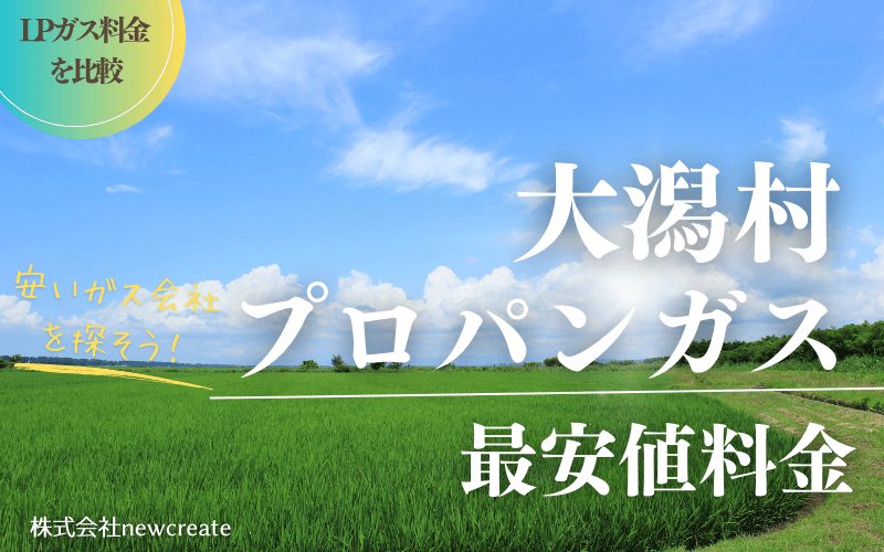 秋田県大潟村のプロパンガス平均価格と最安値料金