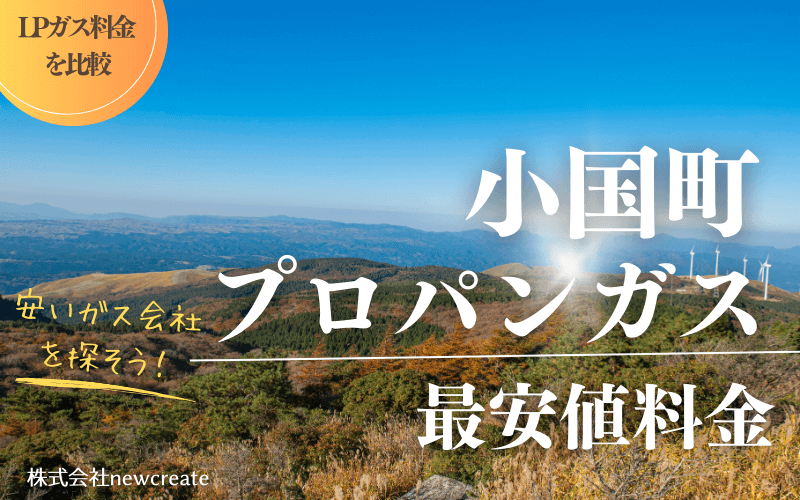 小国町のプロパンガス平均価格と最安値料金