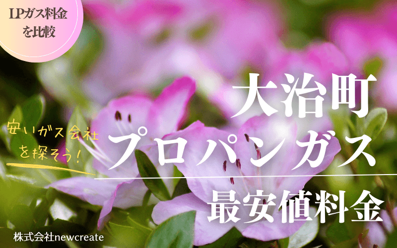 愛知県大治町のプロパンガス平均価格と最安値料金