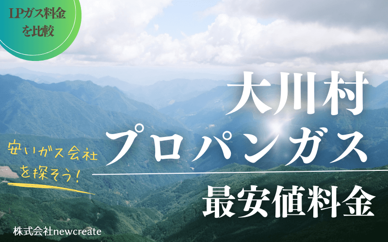 高知県大川村のプロパンガス平均価格と最安値料金