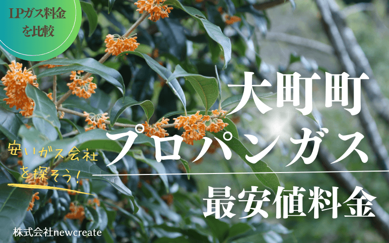 大町町のプロパンガス平均価格と最安値料金