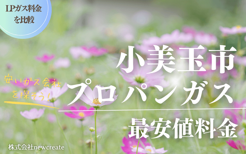 小美玉市のプロパンガス平均価格と最安値料金