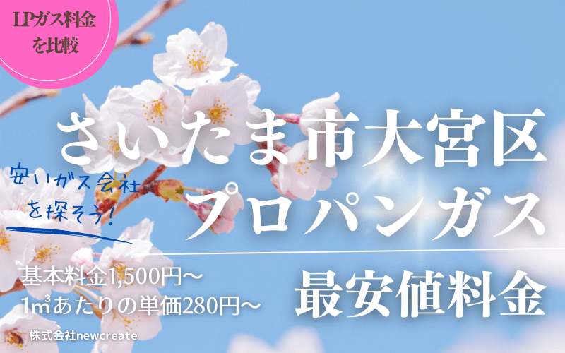 さいたま市大宮区のプロパンガス料金