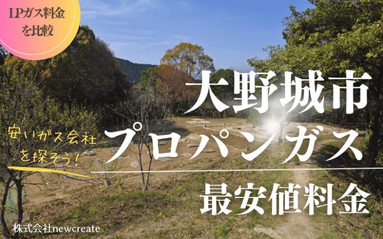 大野城市のプロパンガス平均価格と最安値料金