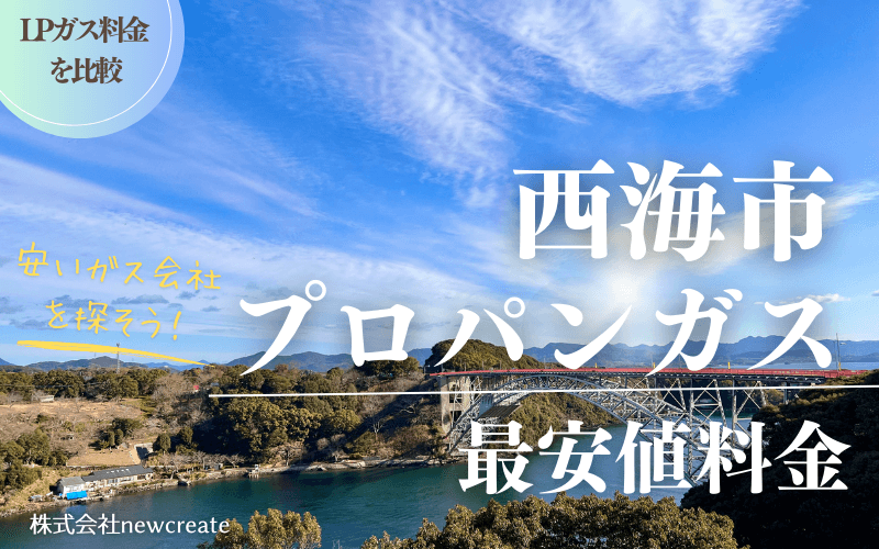 西海市のプロパンガス平均価格と最安値料金