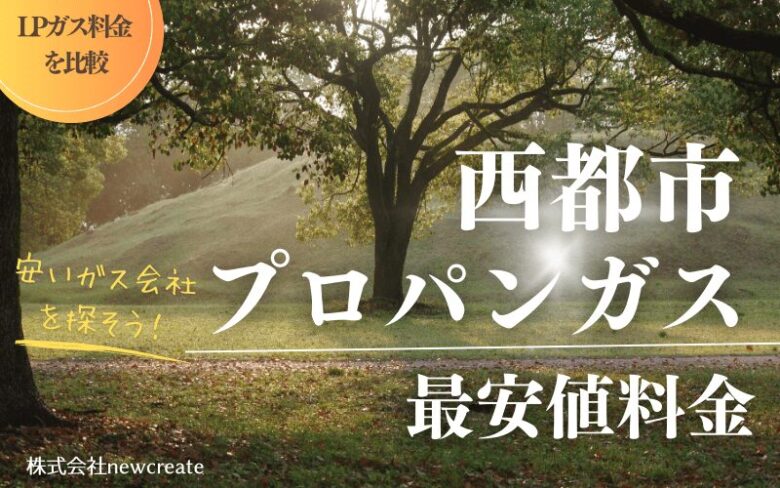 西都市のプロパンガス平均価格と最安値料金