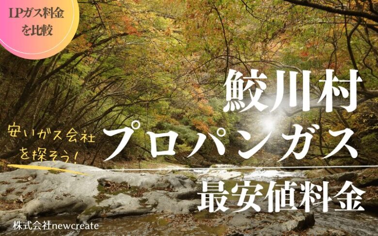 鮫川村のプロパンガス最安値料金