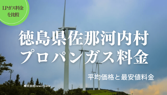 徳島県佐那河内村のプロパンガス平均価格と最安値料金