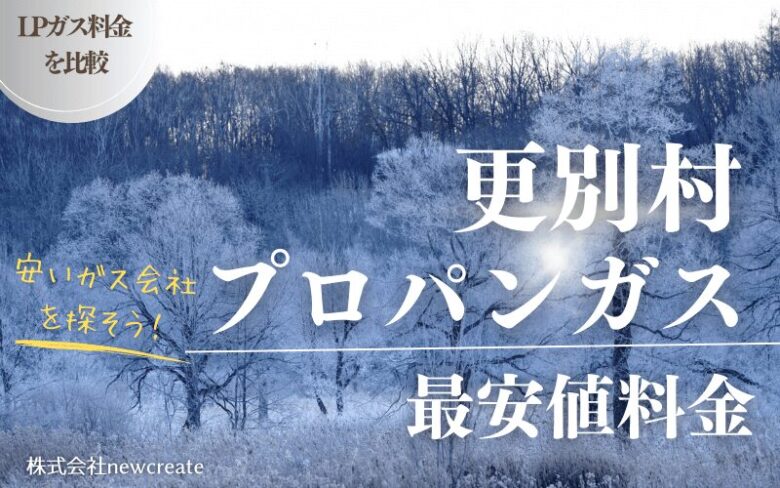 更別村のプロパンガス平均価格と最安値料金