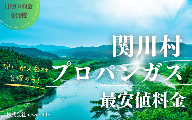 新潟県関川村のプロパンガス平均価格と最安値料金