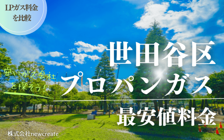 世田谷区のプロパンガス平均価格と最安値料金