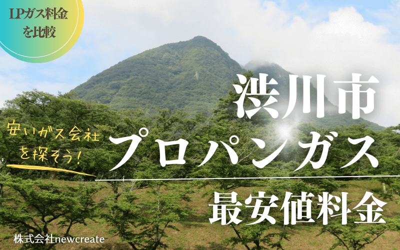 渋川市のプロパンガス平均価格と最安値料金