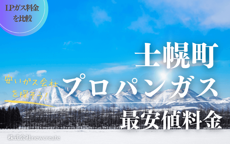 士幌町のプロパンガス平均価格と最安値料金