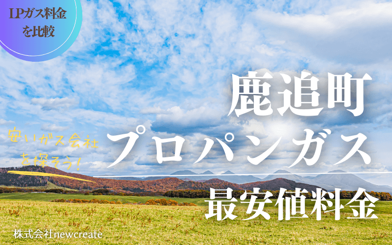 鹿追町のプロパンガス平均価格と最安値料金