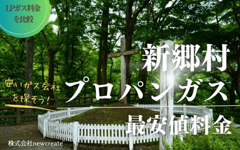 新郷村のプロパンガス平均価格と最安値料金