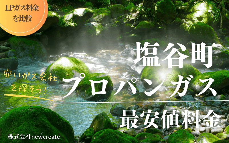 塩谷町のプロパンガス平均価格と最安値料金