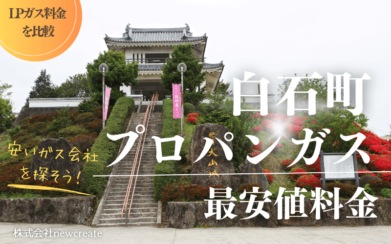 佐賀県白石町のプロパンガス平均価格と最安値料金