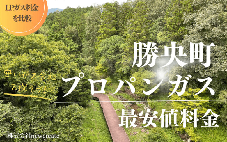 岡山県勝央町のプロパンガス平均価格と最安値料金