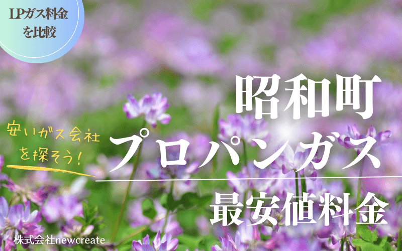 山梨県昭和町のプロパンガス平均価格と最安値料金