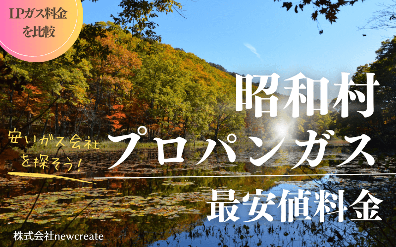 福島県昭和村のプロパンガス料金