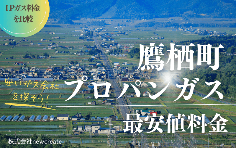 鷹栖町のプロパンガス平均価格と最安値料金