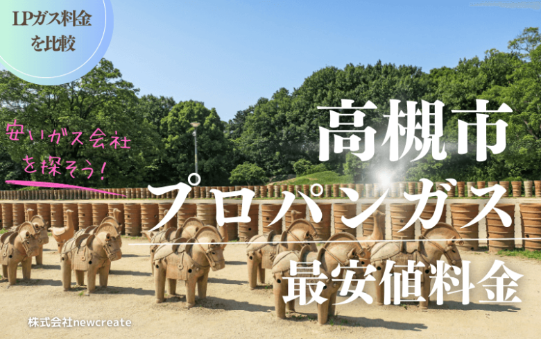 高槻市のプロパンガス平均価格と最安値料金