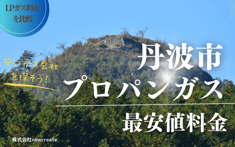 丹波市のプロパンガス平均価格と最安値料金