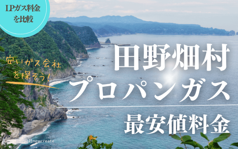 岩手県下閉伊郡田野畑村のプロパンガス平均価格と最安値料金