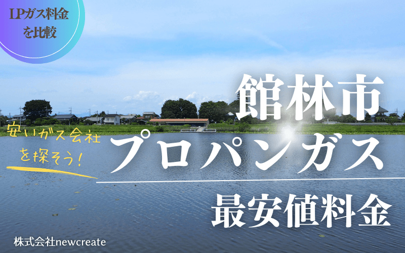 館林市のプロパンガス平均価格と最安値料金