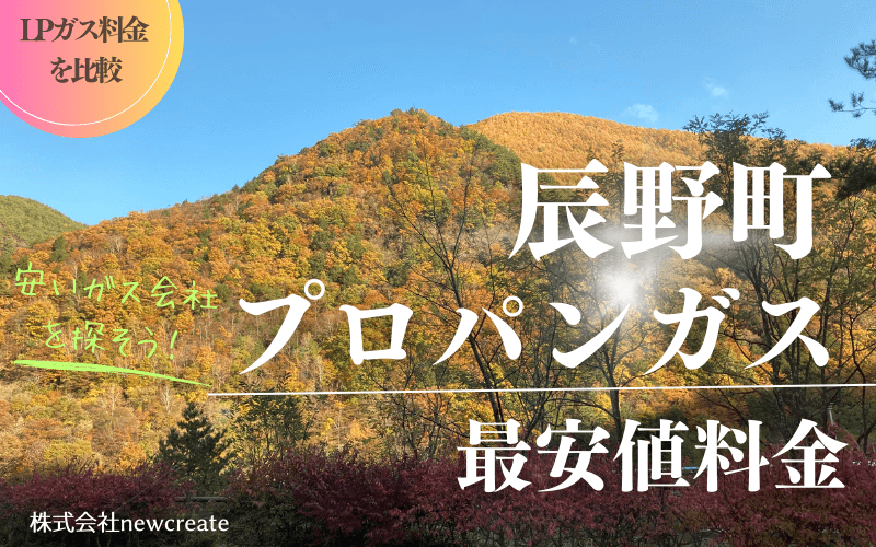 長野県辰野町のプロパンガス平均価格と最安値料金