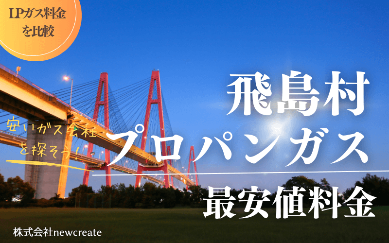 愛知県飛島村のプロパンガス平均価格と最安値料金