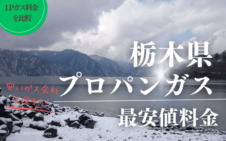 栃木県のプロパンガス平均価格と最安値料金