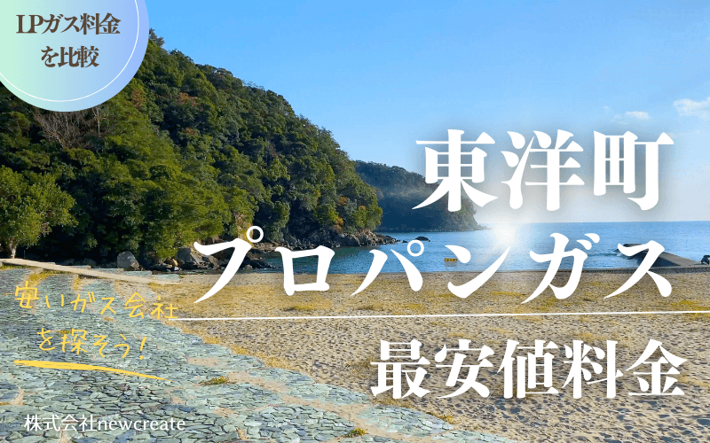 東洋町のプロパンガス平均価格と最安値料金
