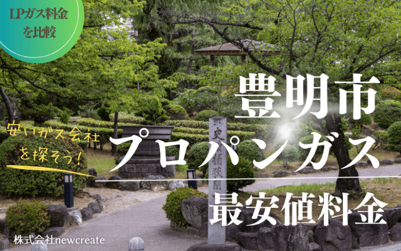 豊明市のプロパンガス平均価格と最安値料金