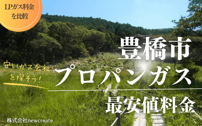 豊橋市のプロパンガス平均価格と最安値料金