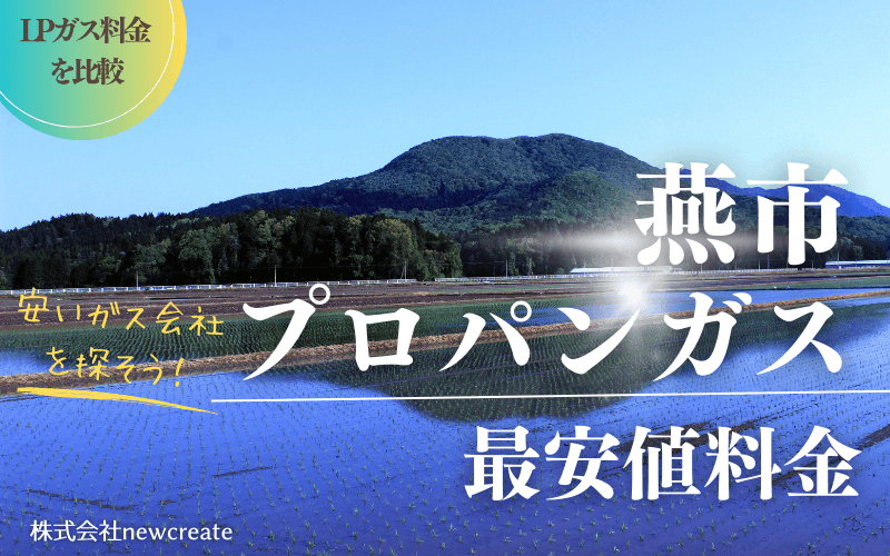 燕市のプロパンガス平均価格と最安値料金