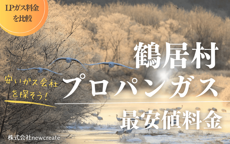 鶴居村のプロパンガス平均価格と最安値料金