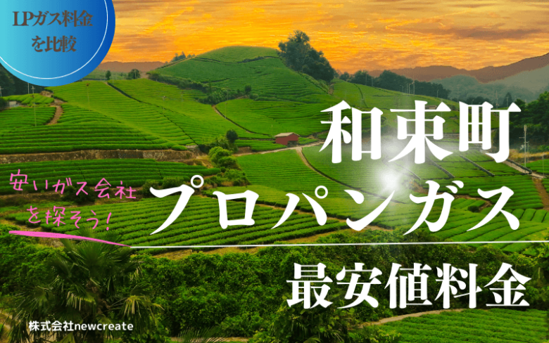 和束町のプロパンガス平均と最安値料金【安いガス会社を探す】