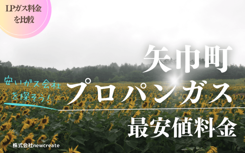 矢巾町のプロパンガス平均価格と最安値料金