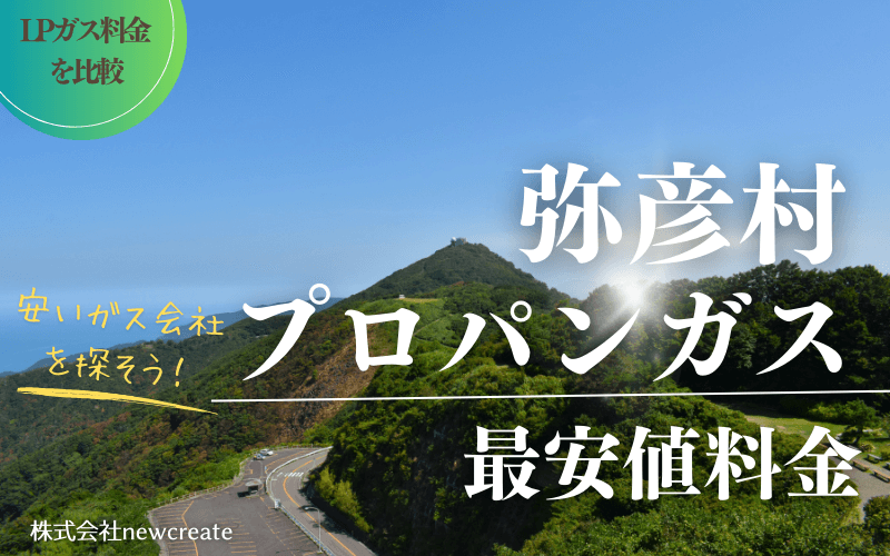 弥彦村のプロパンガス平均価格と最安値料金