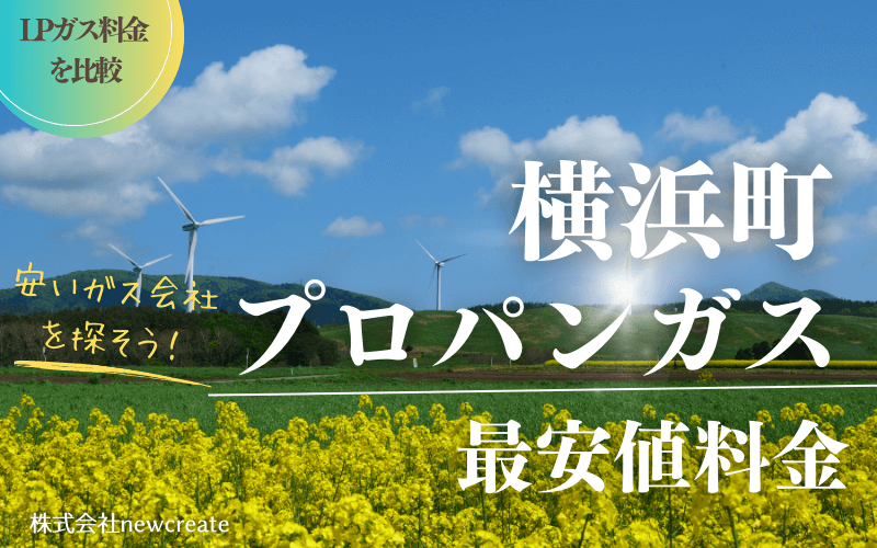 青森県横浜町のプロパンガス平均価格と最安値料金