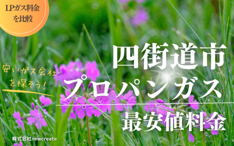 四街道市のプロパンガス平均価格と最安値料金